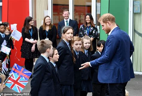 Prince Harry is quizzed by school children before taking part in a tree planting project | Daily ...