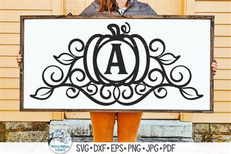 Pumpkin Monogram SVG (1587828)