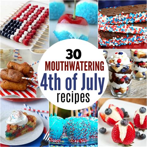 4th of July Recipes- 4th of July Menu Ideas that everyone is sure to love!