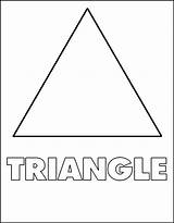 Triangle Coloring Page  Shapes Sheets sketch template