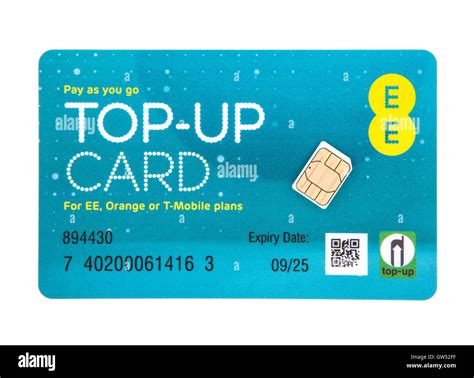 EE Pay as you go top-up card with SIM for EE, Orange or T-Mobile Stock ...