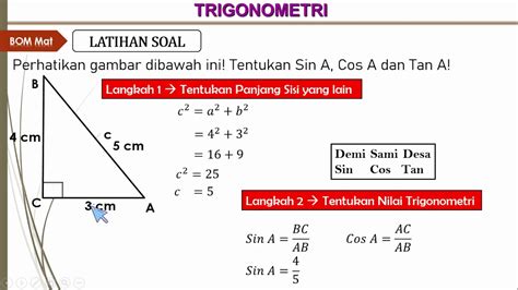 Contoh Soal Dan Pembahasan Trigonometri Segitiga Siku Siku 30 - IMAGESEE