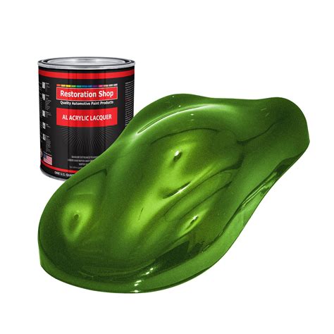 Synergy Green Metallic 1 Quart ACRYLIC LACQUER Car Auto Body Paint ...