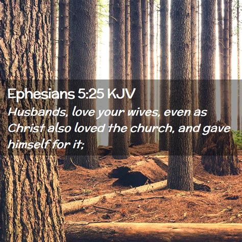 Ephesians 5:25 KJV Bible Verse Images