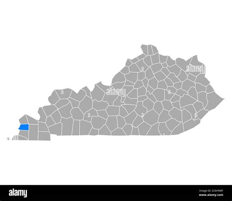 Map of Carlisle in Kentucky Stock Photo - Alamy