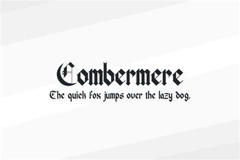 Combermere Font - Download Free - JustFreeFonts.com