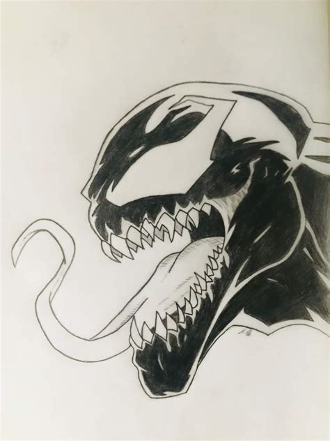 Venom Sketch at PaintingValley.com | Explore collection of Venom Sketch