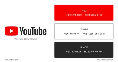 Youtube Logo Red Color Code