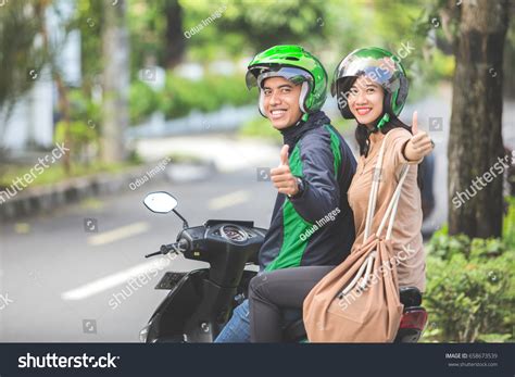 Happy Commercial Motorcycle Taxi Driver His Stock Photo 658673539 | Shutterstock