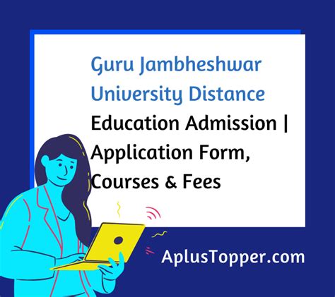 Guru Jambheshwar University Distance Education Admission 2024 ...