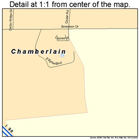 Chamberlain South Dakota Street Map 4611220