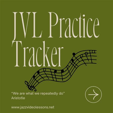 Practice Tracker by JVL | Jazz Video Lessons by Alex Terrier