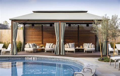 The lush outdoor Trellis Spa space at the Houstonian Hotel, Club and Spa scored 4 stars ...