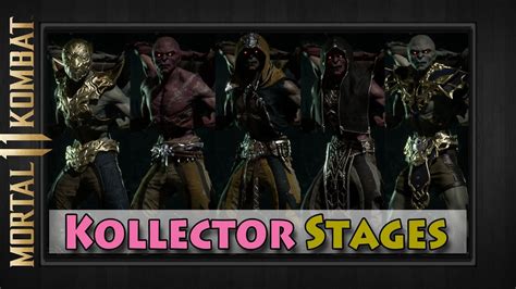 ALL 5 KOLLECTOR CHARACTER STAGES | Mortal Kombat 11 | Gear Skins MK11 Showcase Towers of Time ...