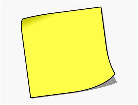 Note Post-it Sticky Notes Paper Clip Art Transparent - Sticky Note Clip Art, HD Png Download ...