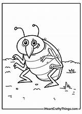 Bugs Coloring Pages For Kids sketch template