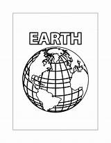Earth Coloring Pages – Printable FREE sketch template