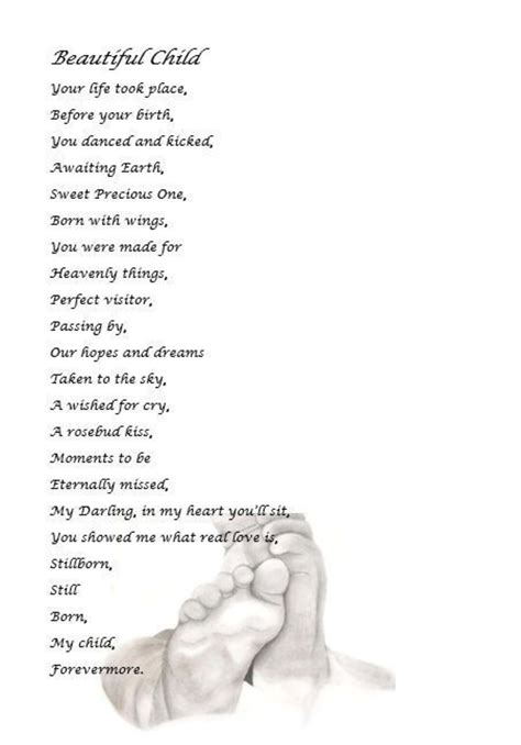 Child Funeral Poetry Print Stillbirth Poem Baby Death Poem - Etsy