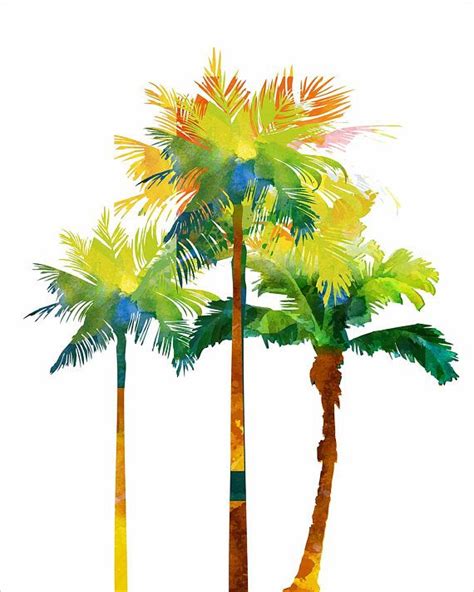 Palm Tree Art,Palm Trees,Fine Art Prints,Instant download,Palm Tree Painting #ad Palm Tree Wall ...