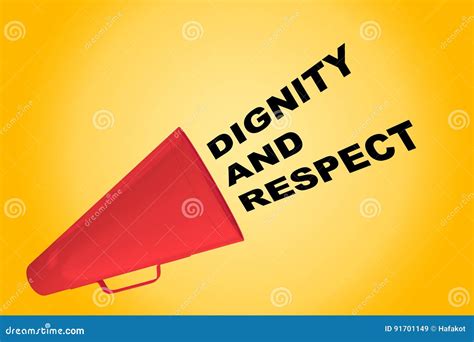 Dignity and Respect Concept Stock Illustration - Illustration of ...