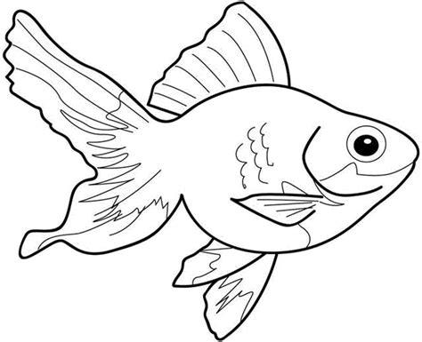 Goldfish Coloring Pages Printable at GetColorings.com | Free printable ...