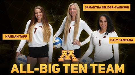 Gopher Volleyball: 2015 All-Big Ten Team - YouTube