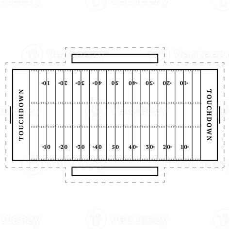 american football field isolated illustration 13396227 PNG