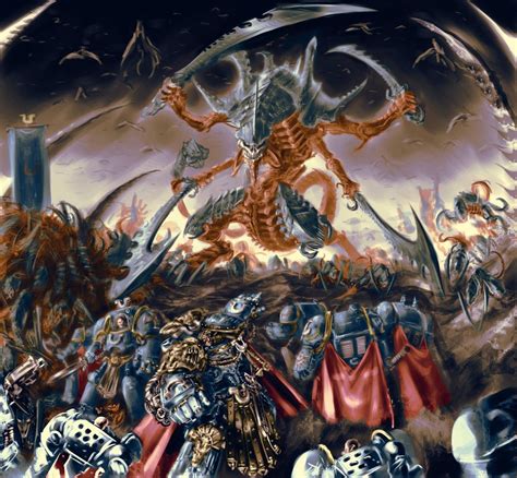 Tyranids vs. Space Marines Warhammer 40k Tyranids, Warhammer 40k Artwork, Warhammer 40000, Space ...