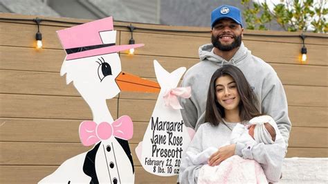 Dak Prescott, girlfriend Sarah Jane celebrate daughter MJ Rose's one ...