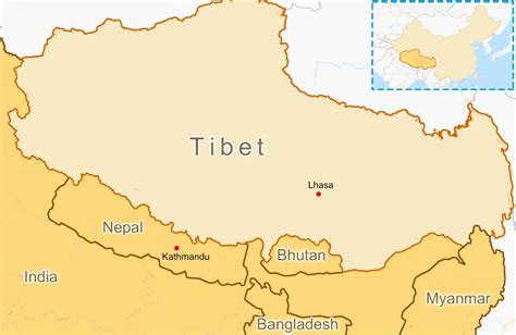 Tibet Neighbors, Borders and Ports with Nepal, India, Bhutan & More