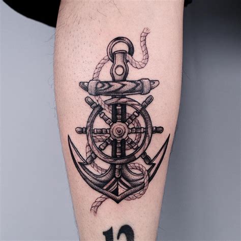 Traditional Anchor Tattoo Design