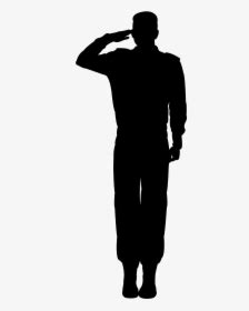 Soldier Salute Silhouette PNG Images, Free Transparent Soldier Salute ...