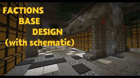 Minecraft Factions Base Design : 32x32 (w/ Schematic) - YouTube