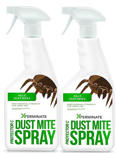 2 x 1L Xterminate Dust Mite Killer Spray Professional Strength Formula Home Use 607052906177 | eBay