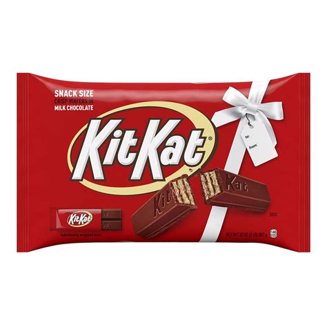 Buy KIT KAT Milk Chocolate Snack Size Wafer Candy Bars, Christmas, 32 oz Bulk Bag Online at ...