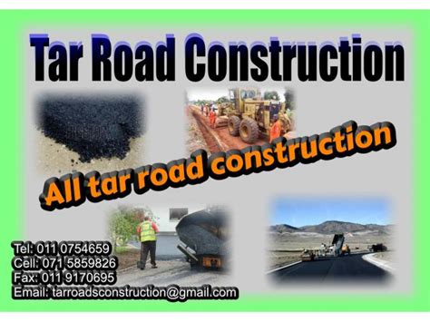 Tar Road Construction Boksburg North - Contractors Directory