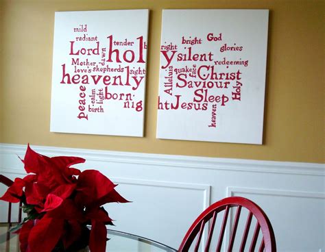 30 Amazing DIY Christmas Wall Art Ideas