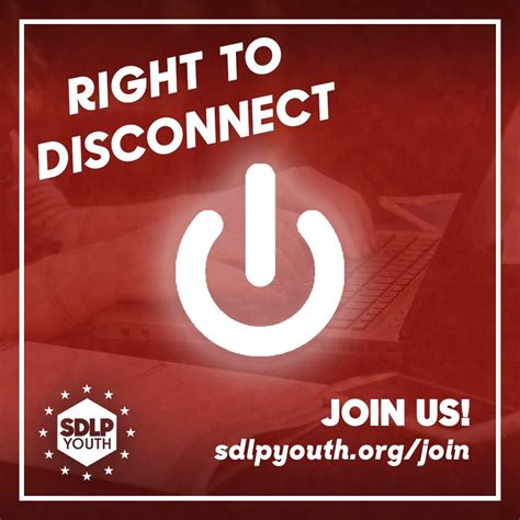 The Right to Disconnect — SDLP Youth