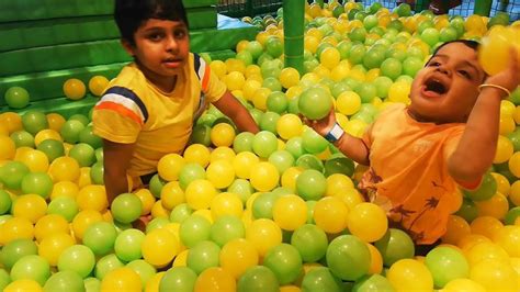 The Ball Pit show for Kids | Ball Pit Party | Chuck E Cheese Indoor games|Learn Colors|GIANT ...