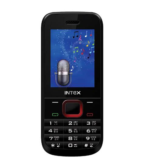 INTEX Alpha (Red-Black) Mobile Phone Mobile Phones Online at Low Prices ...