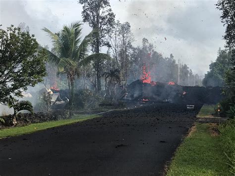 Volcanic eruption in Hawaii