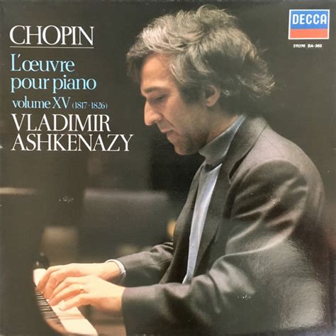 Vladimir Ashkenazy, Frédéric Chopin - Piano Works Vol. XV (1981, Vinyl ...