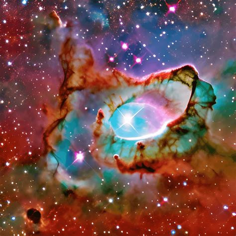 Southern Ring Nebula in Long Exposure · Creative Fabrica