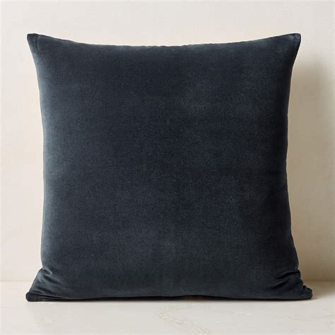 Leisure Dark Teal Velvet Throw Pillow with Feather-Down Insert 23 ...