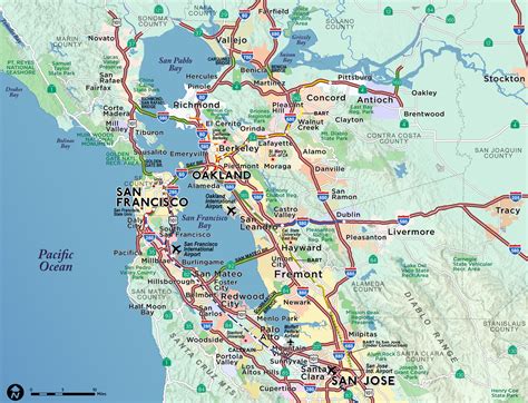 Bay Area County Map