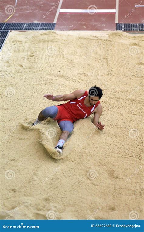 Long jump sand pit editorial image. Image of college - 65627680