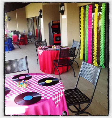 80s theme party, 80s party, 80s party decorations