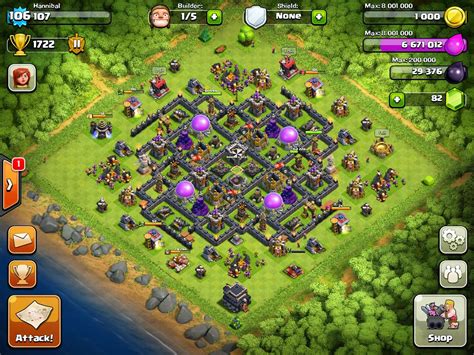 The Best TH9 Farming Bases in Clash of Clans [Compilation] | Web ... - football - coc-games