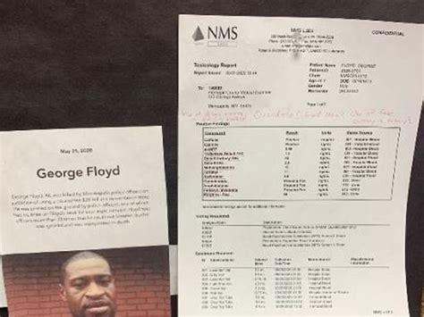 George Floyd toxicology report pinned to Black History Month display