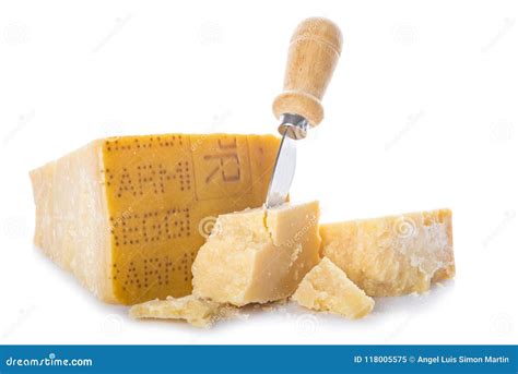 Parmesan Cheese Or Parmigiano Reggiano Isolated On White Background Stock Image - Image of ...